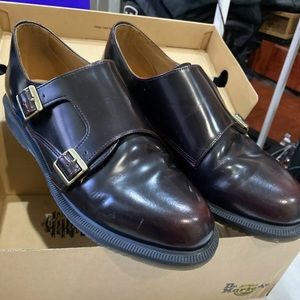 Dr. Martens Cherry Double Monk Straps UK 9